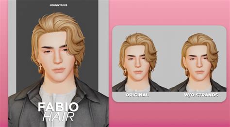 Fabio Hair By Johnnysims Українське Sims комюніті