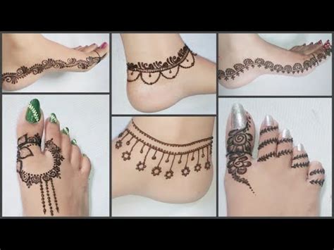 Simple Easy Henna Designs For Feet : Simple mehndi design on foot. - Acorenit