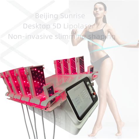 Fat Removal 5D Lipo Laser Painless Slimming Machine Multi Pads Red