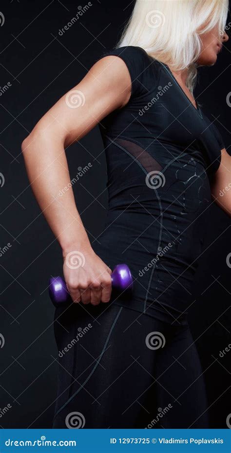 Blonde During Training Stock Image Image Of Caucasian 12973725