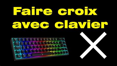 Comment Faire Une Croix Avec Le Clavier Youtube