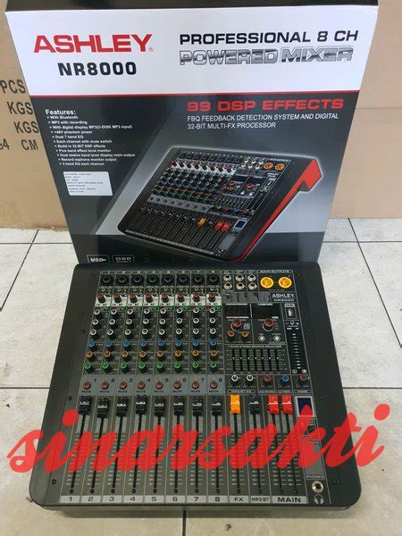 Jual POWER MIXER ASHLEY NR8000 8CH 350 X 2 700WATT ORIGINAL NR 8000 Di