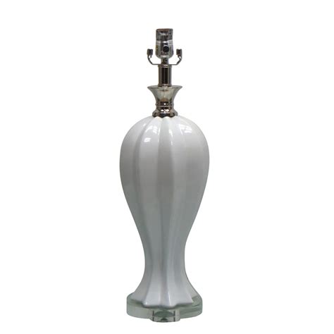 285 Inch H Ceramic Table Lamp With Crystal Base