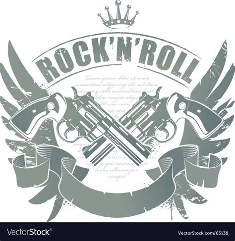 Rock N Roll Royalty Free Vector Image Vectorstock