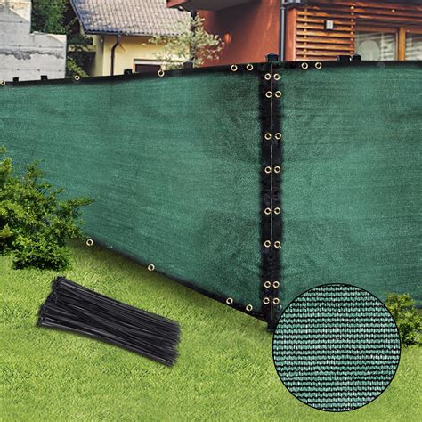 Brown 4ft X 50ft outdoor privacy screen fence and mesh sunshade net