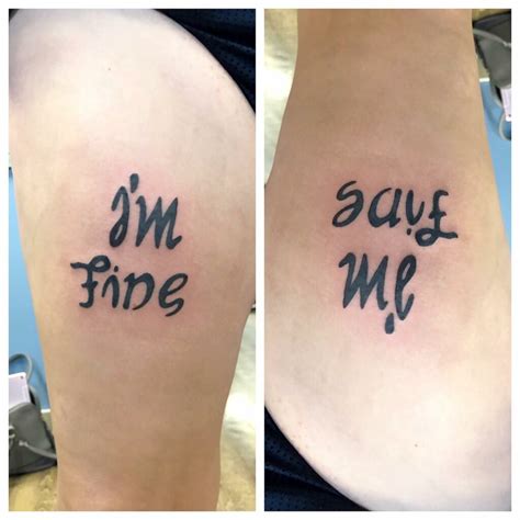 10 Im Fine Save Me Tattoo Ideas That Will Blow Your Mind