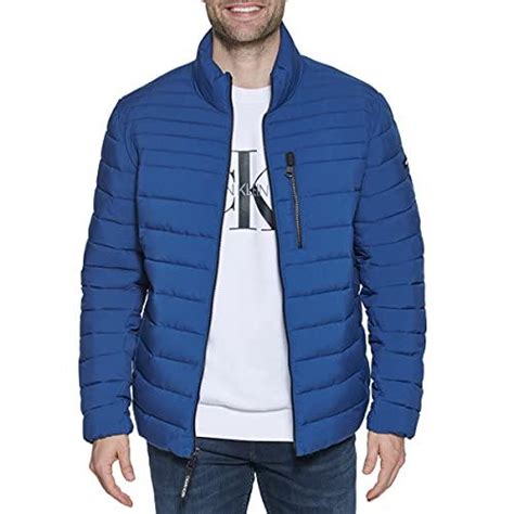 Calvin Klein Chaqueta De Plum N Plegable Cl Sica Para Hombre Azul