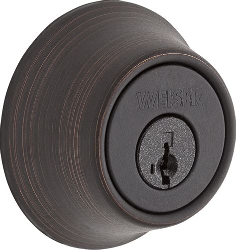 Essentials By Weiser Single Cylinder Deadbolt In Venetian Bronze Walmart Canada