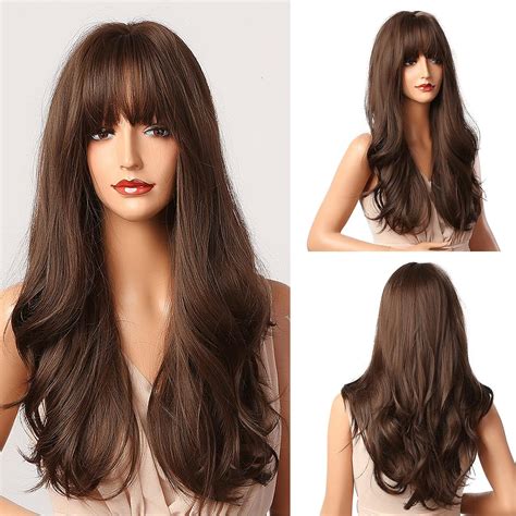 Esmee Brown Wigs 24 Long Synthetic Wig With High Density