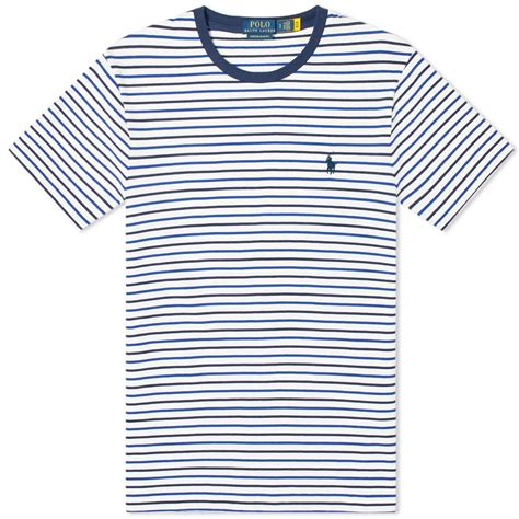 Polo Ralph Lauren Narrow Striped Tee White Multi End Kr