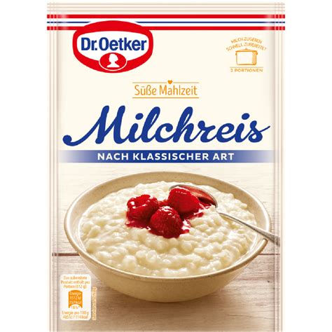 Dr Oetker Milchreis Nach Klassischer Art