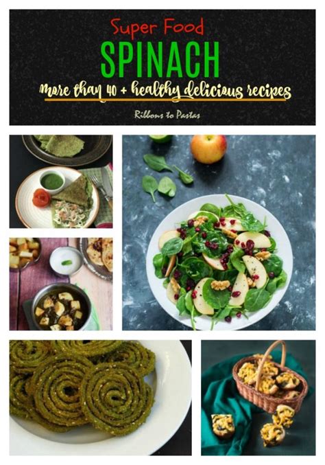 Spinach Recipes Paalak Recipes Ribbons To Pastas