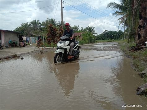 Mirip Kubangan Kerbau Jalan Di Panambean Marjanji Dan Bayu Bagasan