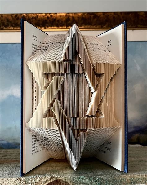 Star Of David Book Folding Pattern Etsy