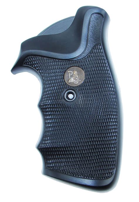 Pachmayr 03140 Presentation Grip Checkered Black Rubber For Ruger