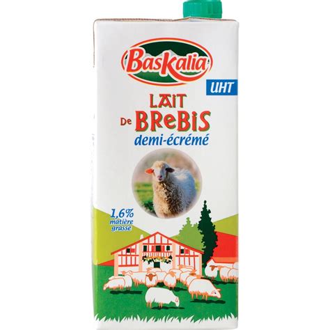 Baskalia Lait De Brebis Demi Cr M Uht L Pas Cher Prix Auchan