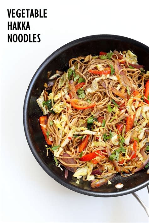 Vegetable Hakka Noodles - 1 Pot Indo Chinese Noodles - Vegan Richa