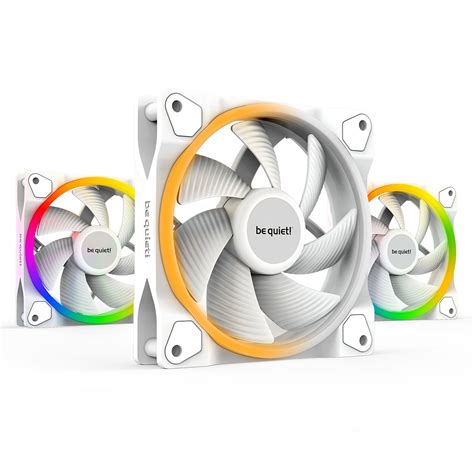 Be Quiet Light Wings Mm Pwm Argb Triple Pack White Case Fan