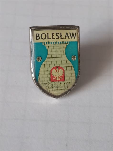 Herb gmina Bolesław przypinka pin odznaka Siedlce Kup teraz na