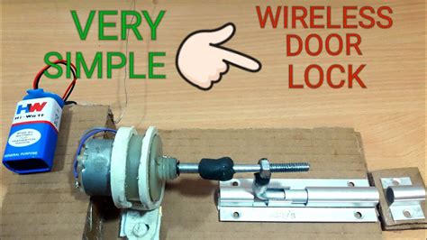 HOW TO MAKE REMOTE CONTROL DOOR LOCK AT HOME VERY SIMPLE YouTube