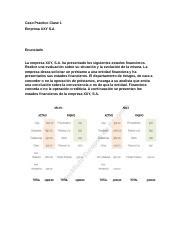 Caso Practico Clase 1 Empresa XXY S A Docx Caso Practico Clase 1