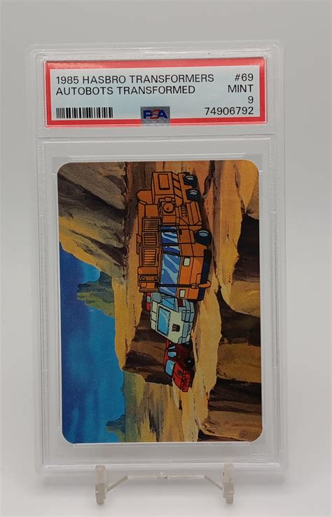 Graded Psa 9 1985 Hasbro Transformers 69 Autobots Transformed Trading