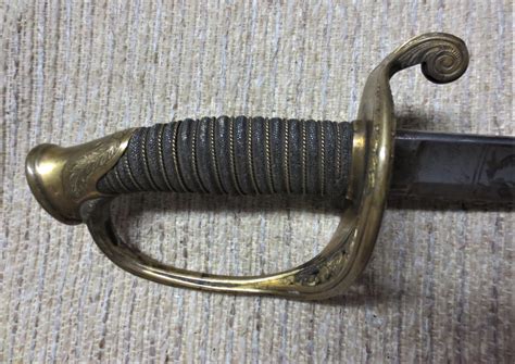 Civil War Ames Infantry Officer Sword And Scabbard Nice