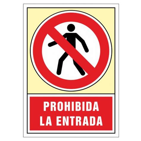 Pictograma De Senalizaci N En Pvc Syssa Prohibido El Paso En Formato