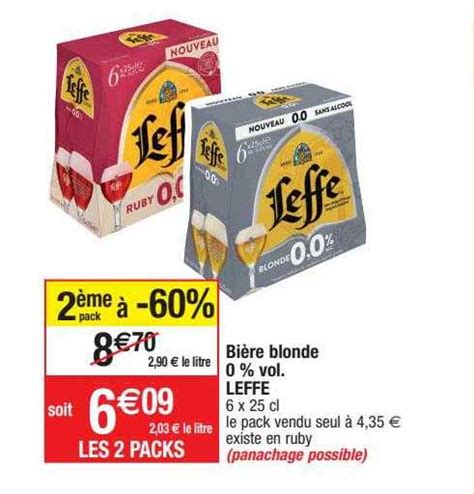 Promo Bi Re Blonde Vol Leffe Chez Migros France Icatalogue Fr