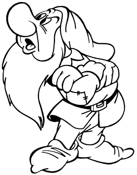 Seven Dwarfs Coloring Pages Printable For Free Download