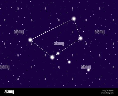 Norma Constellation Starry Night Sky Cluster Of Stars And Galaxies