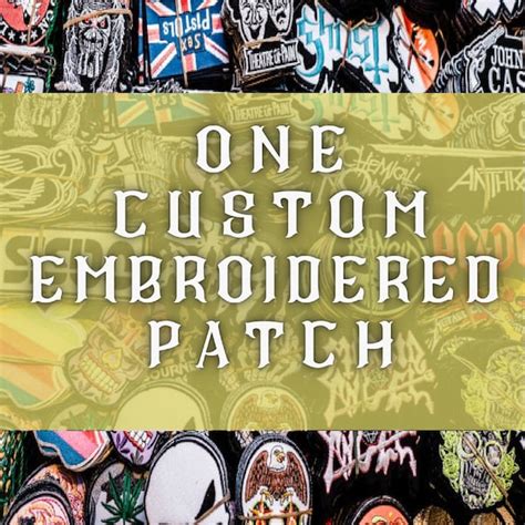 Custom Iron On Logo Patches Etsy