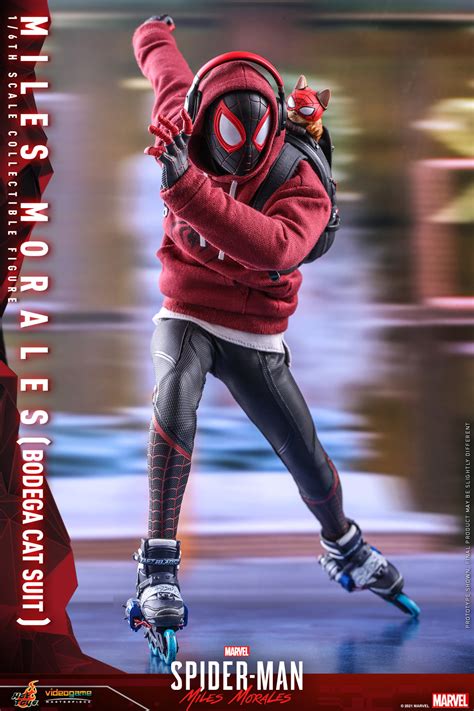 Spider Man Miles Morales Bodega Cat Suit Figure By Hot Toys The Toyark News