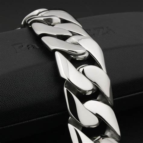 Stainless Steel Huge Heavy Biker Bracelet Biker Bracelet Bracelets