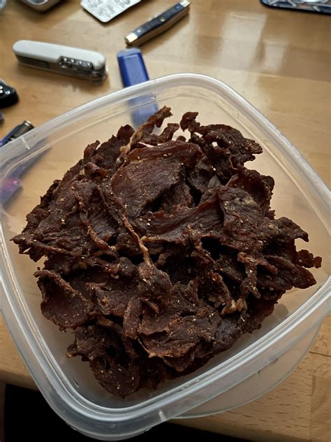 First Time Making Pork Jerky Turned Out Lovely R Jerky