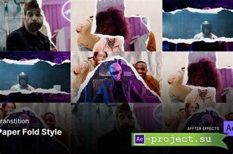 Videohive Transition Paper Fold Style After Effects Template