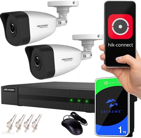 Zestaw Do Monitoringu T Zestaw Monitoringu Ip Hikvision Nvr 1Tb 2