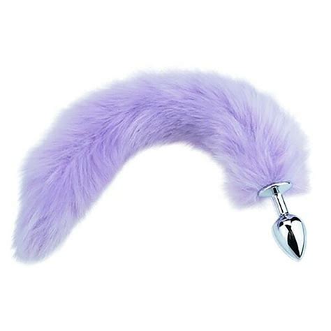 Stainless Steel Anal Butt Plug Foxtail Cat Fox Tail Metal Anal Sex Toy