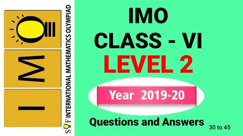 Sof Imo Level 2 Class 6 Sof Imo Level 2 Class 6 Previous Year Questions With Answers Class