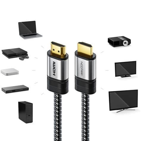 DeleyCON 0 5m HDMI Kabel 2 0 A B HDR 10 UHD 2160p 4K 60Hz 4 4 4 HDR