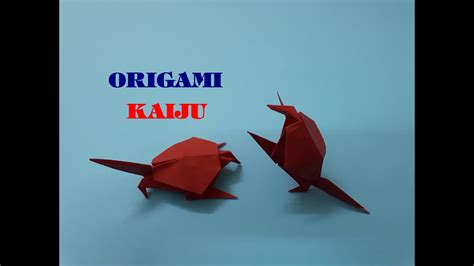 How To Make An Origami Monster Origami Kaiju Youtube