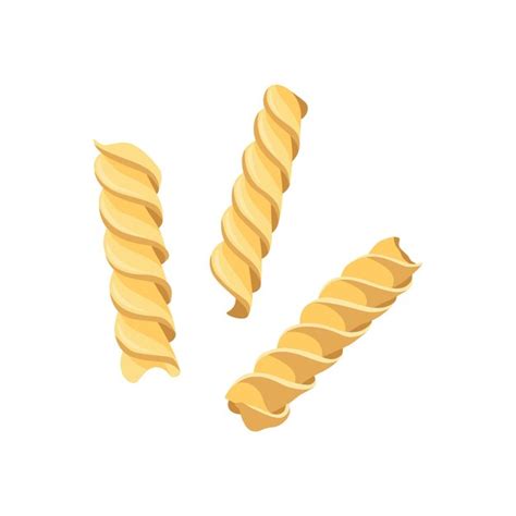 Premium Vector Pasta Fusilli Restaurant Delicious Menu Icon Raw