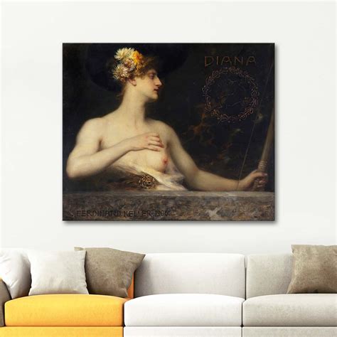 Ferdinand Keller Diana Art Print CANVASTAR