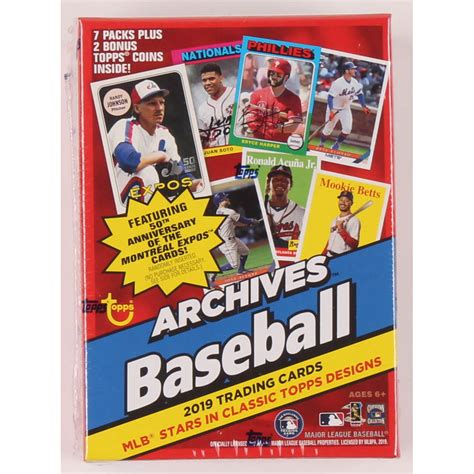 2019 Topps Archives Baseball Blaster Box Of 56 Cards Pristine Auction