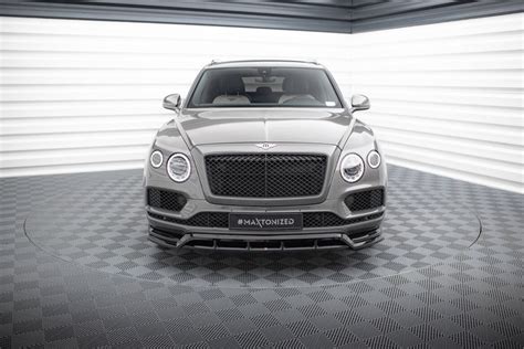 Cup Spoilerlippe Front Ansatz für Bentley Bentayga Mk1 schwarz Hochgl