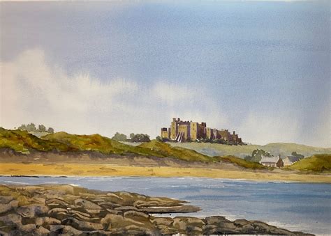 Bamburgh Castle Using Watercolour And Acrylic On Paper Video Download