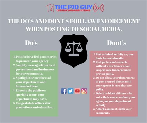 The Dos And Donts Of Social Media For Law Enforcement The Pio Guy