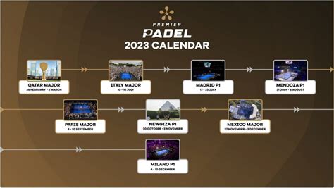 Pádel el calendario completo de todos los torneos que hay para ver y