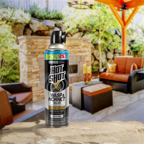 Hot Shot Wasp Hornet Killer Spray For Insects Eliminates The Nest Sprays Up Tp Feet