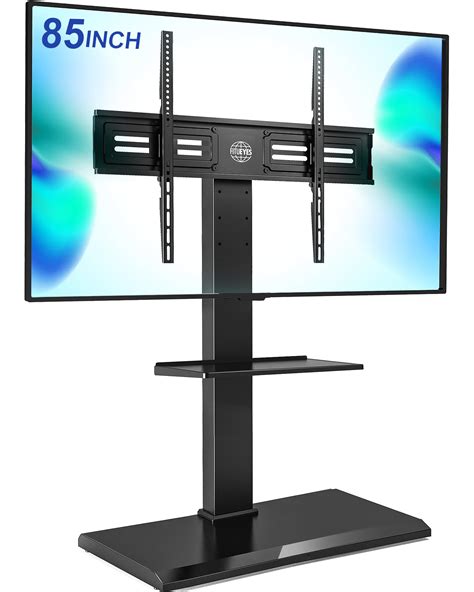 Fitueyes Floor Tv Stand Iron Base With Swivel Mount For Inch